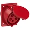 Prise de panneau coudée TURBO TWIST 32A 3P+Z+N 400V 50/60Hz 6h IP44/54 (bride 80X97, espacement des vis 60X73)
