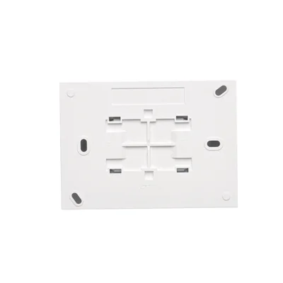 Prise de surface Simon Aquaclick WA-CGSZ2xx-xx-11xx, Schuko, double compacte, couvercle couleur, IP44, 16 A, 250 V~, bornes à vis ; blanche