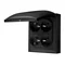 Prise de surface Simon Aquaclick WA-CGZ4Cxx-xx-49xx, 4 voies avec mise à la terre, couvercle de la même couleur que le boîtier, IP44, Σ16A, 250V~, connecteurs rapides ; noire