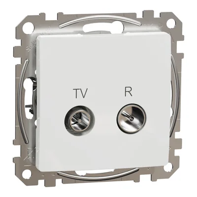 Prise de terminal R/TV (4 dB), Sedna Design & Elements, blanche