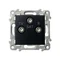 Prise de terminal SZAFIR RTV-SAT - noir mat