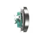 Prise double (module), 230V, métal satiné
