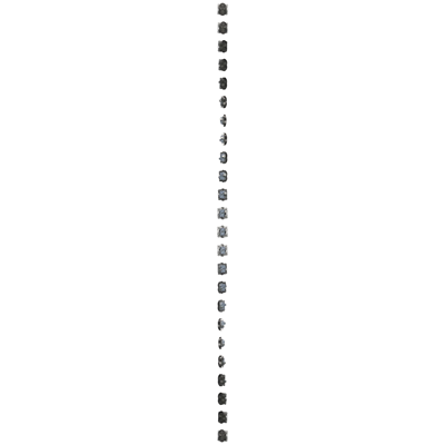 Prise double sans terre à volets (module) 16A 250V anthracite (métallique)