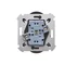 Prise double sans terre Simon 54 WMDW-00200M-049 avec obturateurs (module) 16 A, 250 V~, bornes à vis ; noire *Pour châssis S54 PREMIUM