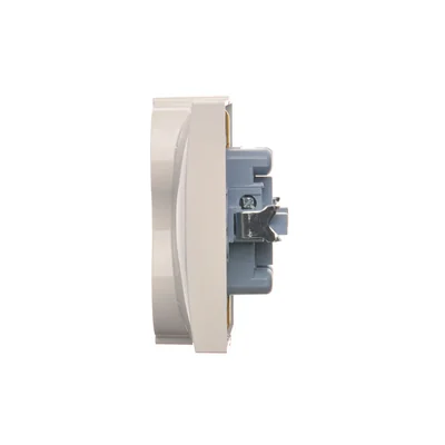Prise double Schuko Simon 54 WMDW-12211N-011AB avec obturateurs, 16 A, 250 V~, bornes à vis ; blanche antibactérienne