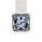 Prise double Simon 55 WMDW-00200O-111A pour version IP44 avec joint (module) 16 A, 250 V~, connecteurs rapides. Rabat transparent ; blanc mat