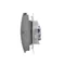 Prise double Simon 55 WMDW-00200O-116 pour version IP44 avec joint (module) 16 A, 250 V~, connecteurs rapides. Rabat couleur couvercle ; graphite mat