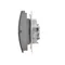 Prise double Simon 55 WMDW-00200O-116A pour version IP44 avec joint (module) 16 A, 250 V~, connecteurs rapides. Rabat transparent ; graphite mat