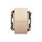 Prise double Simon 55 WMDW-00200O-144 pour version IP44 avec joint (module) 16 A, 250 V~, connecteurs rapides. Rabat couleur champagne mat.