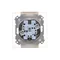 Prise double Simon 55 WMDW-00200O-144 pour version IP44 avec joint (module) 16 A, 250 V~, connecteurs rapides. Rabat couleur champagne mat.