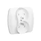 Prise double terre 16A 230V blanc