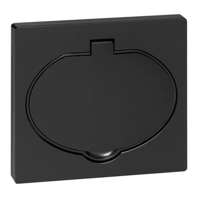 Prise électrique hermétique, IP44, 1x2P+Z (Schuko), noire