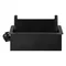 Prise encastrée dans le plan de travail avec bord fraisé plat, brosse anti-poussière et câble de 1,5 m, 2 prises 2P+Z (françaises), 2 ports USB (type A+C ; 3,6 A), 2 prises réseau, noire