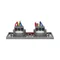Prise encastrée double type français IP55 en acier inoxydable