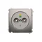 Prise équipotentielle - différence de potentiel (module) inox métallique