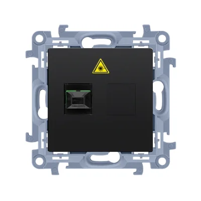 Prise fibre optique simple SC/APC Simon 10 WC-GS1xxxx-01-49xx ; noire