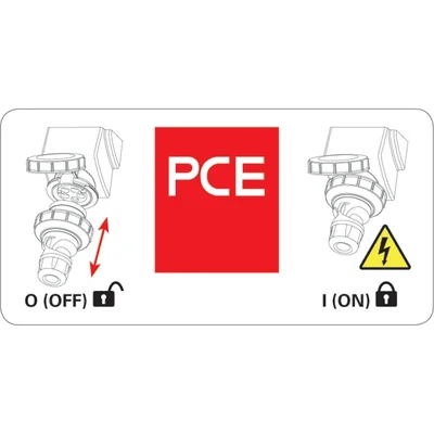 Prise fixe avec sectionneur 0-1, verrouillage mécanique, 16 A 230 V 2P+Z IP44 7513-6