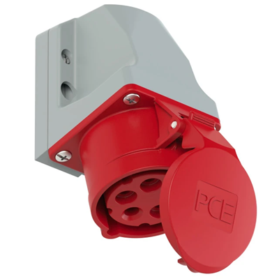 Prise fixe TURBO TWIST petit boîtier 16A 3P+N+N 400V 50/60Hz 6h IP44