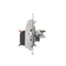 Prise haut-parleur 4 voies avec champ de description (module) blanc