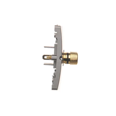 Prise haut-parleur simple -1 colonne haut-parleur (module) inox (métallique)