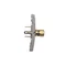 Prise haut-parleur simple -1 colonne haut-parleur (module) inox (métallique)
