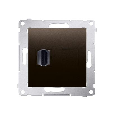 Prise HDMI (module) bronze mat métallisé