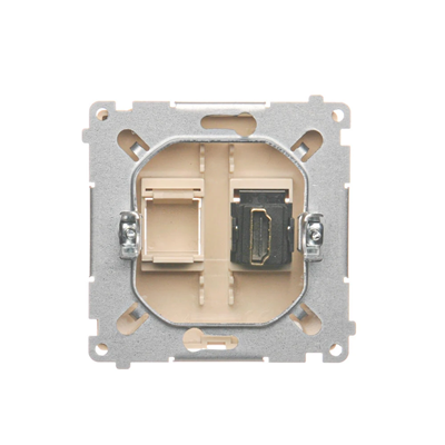 Prise HDMI simple (module) beige