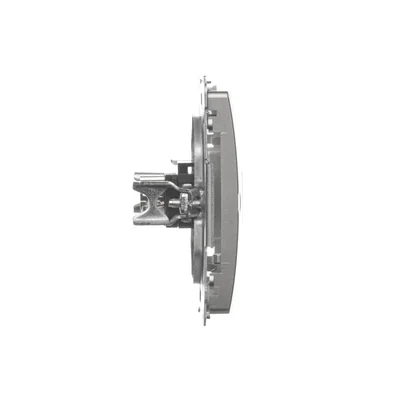 Prise HDMI simple (module) métallisé satiné