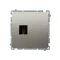 Prise HDMI simple (module) métallisé satiné