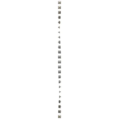 Prise informatique double RJ45, catégorie 6, blindée avec cache anti-poussière (module) or (métallique)
