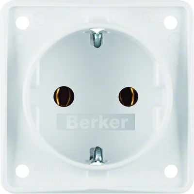 Prise INTEGRO FLOW SCHUKO blanc neige mat