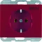 Prise K.1 SCHUKO avec impression rouge "EDV"