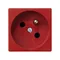 Prise K45 avec mise à la terre 16A, 230V, rouge