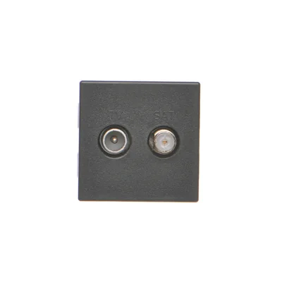 Prise K45 TV-SAT 5-2400 MHz 2dB gris graphite