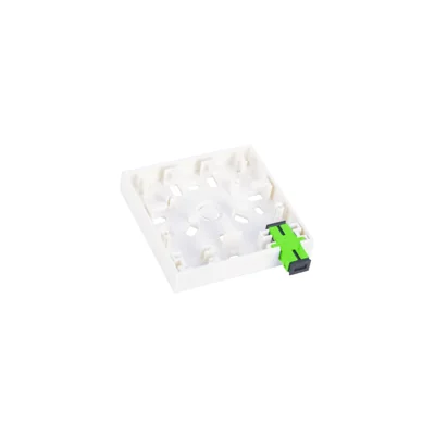 Prise murale FTTH 2C (2xSC simplex / 2xLC duplex) sans adaptateurs ALANTEC