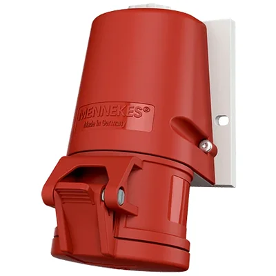 Prise murale monobloc 27008, 32 A 5 pôles 6 h 400 V, IP44, bornes à vis