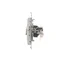 Prise ordinateur double RJ45 catégorie 6 avec cache anti-poussière (module) blanc
