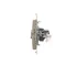 Prise ordinateur double RJ45 catégorie 6 avec cache anti-poussière (module) or (métallique)