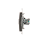 Prise ordinateur RJ45 cat.5e + RJ12 (module) marron métallisé mat