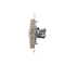 Prise ordinateur RJ45 cat.5e + RJ12 (module) or (métallique)