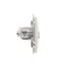 Prise ordinateur RJ45 cat.6 simple blindée blanche