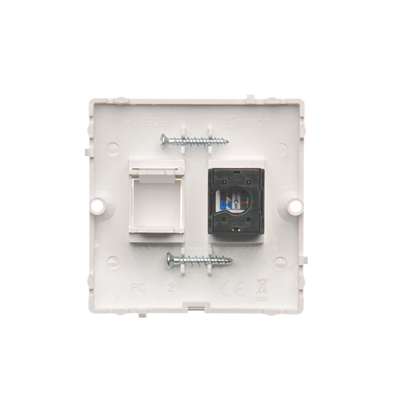 Prise ordinateur RJ45 simple cat.5e (module) blanc