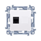 Prise ordinateur simple RJ45 catégorie 5e (module) blanc