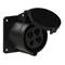 Prise panneau droit 32A 3P+T 500V 50/60Hz 7h IP44, bride 75X75, entraxe 60X60