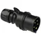 Prise portable TURBO SHARK 32 A triphasé + zinc + neutre 400 V 50/60 Hz 6 h IP44, version MIDNIGHT