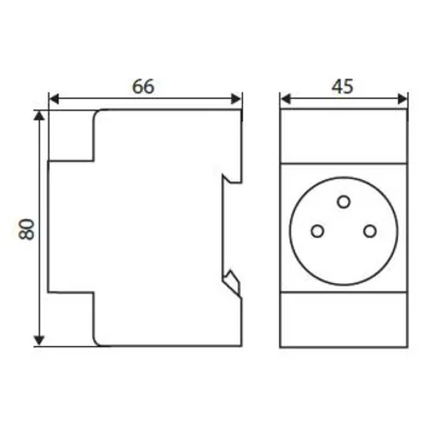 Prise pour rail DIN35 KMFS-16A