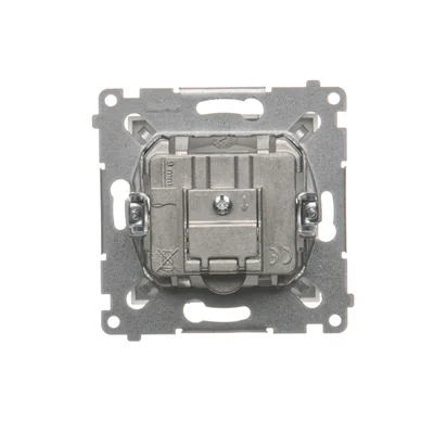 Prise R-TV-DATA (module) argent (métallique)