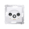 Prise R-TV-DATA (module) blanc