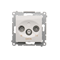 Prise R-TV-DATA (module) blanc