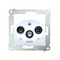 Prise R-TV-DATA (module) blanc